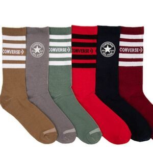 Converse Half Cushion 6-PK Crew Socks